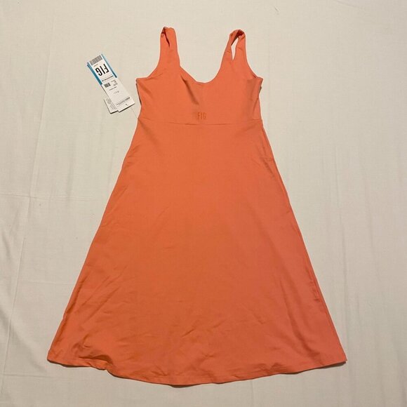 Fig Clothing Ocean Dress Papaya Womens Small - Picture 12 of 16
